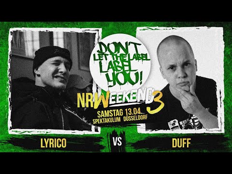 Duff vs Lyrico // DLTLLY RapBattle (NRWeekend3 // Düsseldorf) // 2019