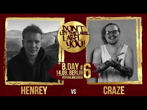 Henrey vs Craze // DLTLLY RapBattle (B.Day#6 // Berlin) // 2019