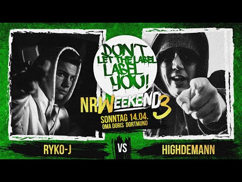 Ryko-J vs Highdemann // DLTLLY RapBattle (NRWeekend3 // Dortmund) // 2019